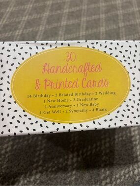 Set of 30 Handcrafted & Printed Cards - PaperPie Usborne Cards for a Cause NEW